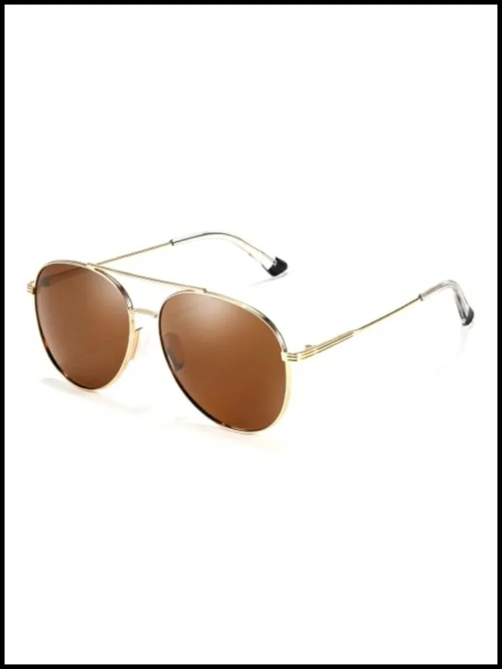 Polarized Aviator Sunglasses with UV400 Protection, Tangle-Free Design, Unisex